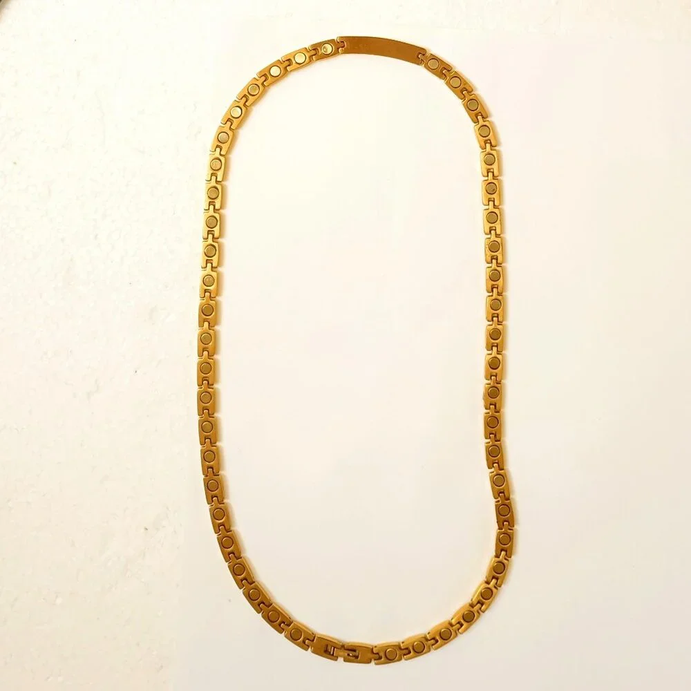 Titanium Magnetic Link Necklace 21